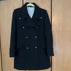 Nili Lotan Black Pea Coat